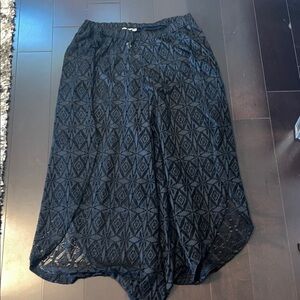 Blue Island size XL Elegant Black Lace pant cover up
